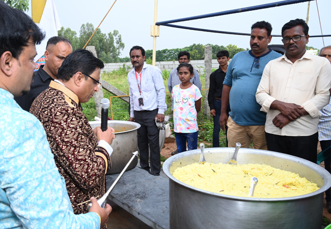 Bro Andrew Richard celebrates his 60th Birthday with grandneur amidst a large number of devotees here on Sunday, 16th, 2023, at Grace Ministry Prayer Centre Budigere in Bangalore with a myriad of wishes.